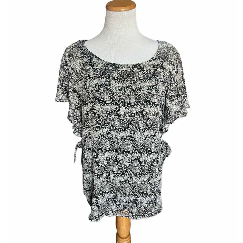 Womens Nordstrom Rack Bobeau Floral Print Top - Sz L